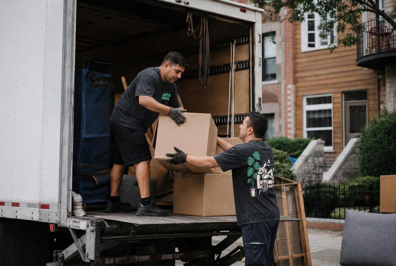 Lift & Chill crew on a furniture assembly job in the DMV